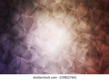 Light Purple, Pink vector abstract mosaic background. Geometric illustration in Origami style with gradient.  A new texture for your web site.