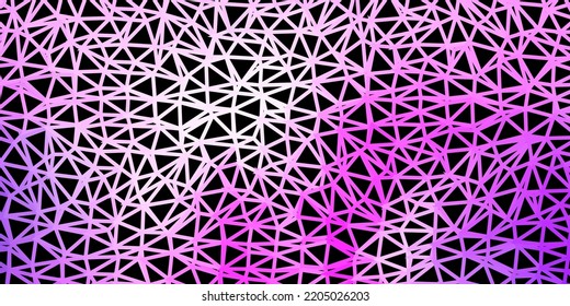 Light purple, pink vector abstract triangle pattern. Modern abstract illustration with polygonal triangles. Background for web designers.
