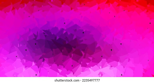 Light purple, pink vector abstract triangle backdrop. Gradient illustration in polygonal style with triangles. Wallpaper for your web apps.