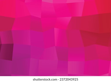 Light Purple, Pink vector abstract polygonal texture. Triangular geometric sample with gradient.  Brand new style for your business design.