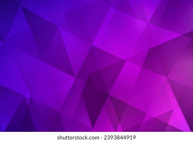 Hellviolett, rosafarbene, abstrakte polygonale Muster. Ein Muster mit polygonalen Formen. Neue Vorlage für Ihr Markenbuch.