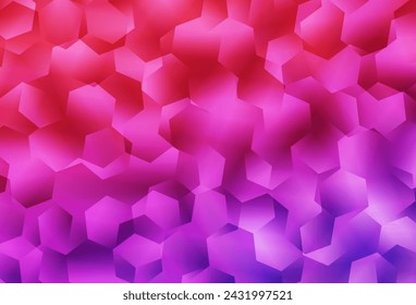 Light Purple, Pink vector abstract polygonal template. A completely new color illustration in a polygonal style. Best triangular design for your business.