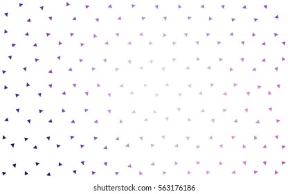 Light Purple Pink vector abstract colorful background, which consist of triangles. Pattern with colored triangles on white background.