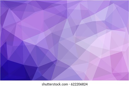Light Purple, Pink vector abstract textured polygonal background. Blurry triangle design. Pattern can be used for background.
