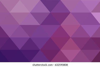 Light Purple, Pink vector abstract textured polygonal background. Blurry triangle design. Pattern can be used for background.