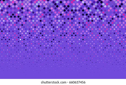 Light Purple, Pink vector abstract pattern with circles. Geometry template for your business design. Background with colored spheres.