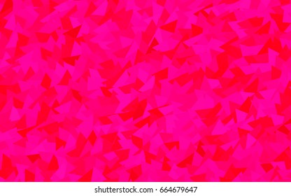 Light Purple, Pink vector abstract colorful background, which consist of triangles. Pattern with colored triangles on white background.