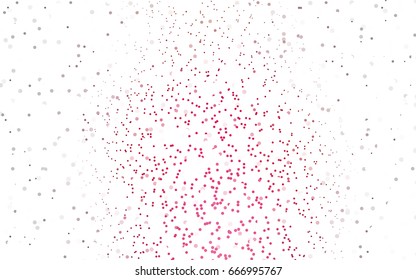 Light Purple, Pink vector abstract pattern with circles. Geometry template for your business design. Background with colored spheres.