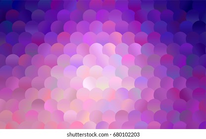 Light Purple, Pink vector abstract pattern with circles. Geometry template for your business design. Background with colored spheres.