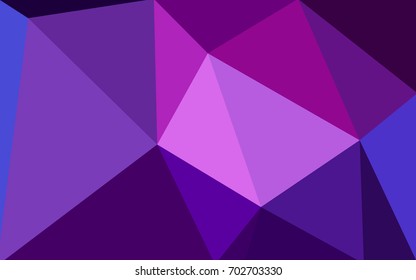 Light Purple, Pink vector abstract textured polygonal background. Blurry triangle design. Pattern can be used for background.