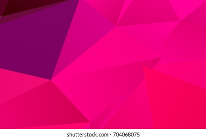 Light Purple, Pink vector abstract mosaic template. Modern geometrical abstract illustration with gradient. A completely new template for your business design.