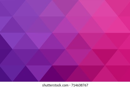 Light Purple, Pink vector abstract textured polygonal background. Blurry triangle design. Pattern can be used for background.