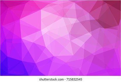 Light Purple, Pink vector abstract textured polygonal background. Blurry triangle design. Pattern can be used for background.