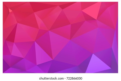 Light Purple, Pink vector abstract textured polygonal background. Blurry triangle design. Pattern can be used for background.