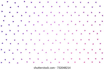 Light Purple, Pink vector abstract colorful background, which consist of triangles. Pattern with colored triangles on white background.