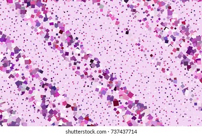 Light Purple, Pink vector abstract textured polygonal background. Blurry rectangular design. The pattern with repeating rectangles can be used for background.