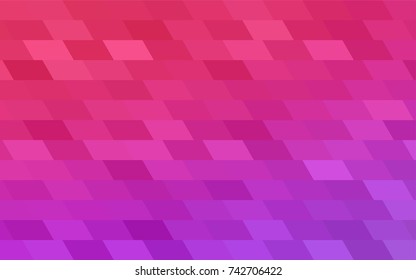 Light Purple, Pink vector abstract textured polygonal background. Blurry rectangular design. The pattern with repeating rectangles can be used for background.