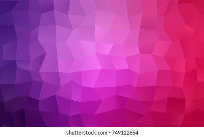 Light Purple, Pink vector abstract textured polygonal background. Blurry rectangular design. The pattern with repeating rectangles can be used for background.