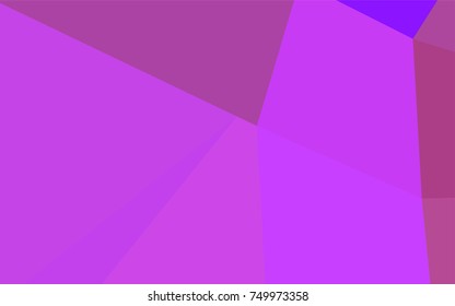 Light Purple, Pink vector abstract polygonal pattern. Creative illustration in halftone style with gradient. A completely new template for your business design.