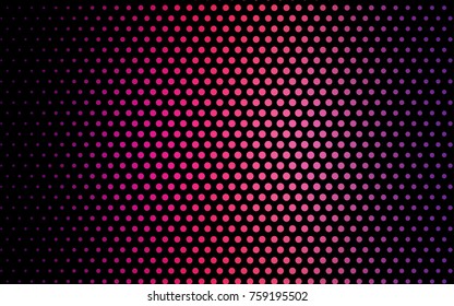 Light Purple, Pink vector abstract pattern with circles. Geometry template for your business design. Background with colored spheres.