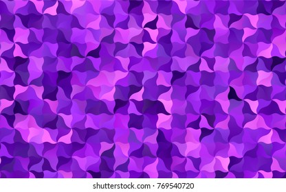 Light Purple, Pink vector abstract cambered background. Modern geometrical abstract illustration with gradient bandy lines. The elegant pattern can be used as part of a brand book.