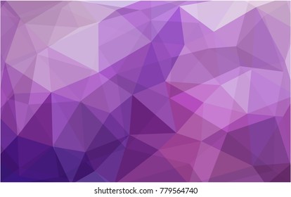 Light Purple, Pink vector abstract textured polygonal background. Blurry triangle design. Pattern can be used for background.