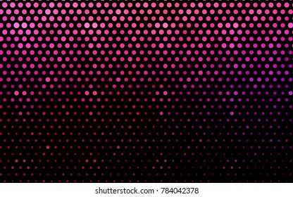 Light Purple, Pink vector abstract pattern with circles. Geometry template for your business design. Background with colored spheres.