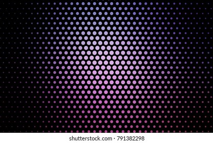 Light Purple, Pink vector abstract pattern with circles. Geometry template for your business design. Background with colored spheres.