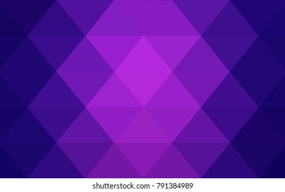 Light Purple, Pink vector abstract textured polygonal background. Blurry triangle design. Pattern can be used for background.