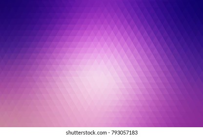 Light Purple, Pink vector abstract mosaic pattern. A sample with polygonal shapes. Brand-new style for your business design.