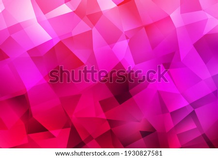 Light Purple, Pink vector abstract mosaic backdrop. Elegant bright polygonal illustration with gradient. A new texture for your web site.