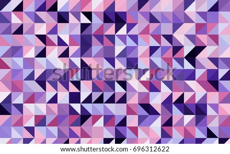 Light Purple, Pink vector abstract polygonal background. Modern geometrical abstract illustration with gradient. A completely new design for your business.