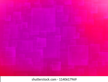 Light Purple, Pink vector backdrop with rectangles, squares. Modern abstract illustration with colorful rectangles. Pattern can be used for websites.