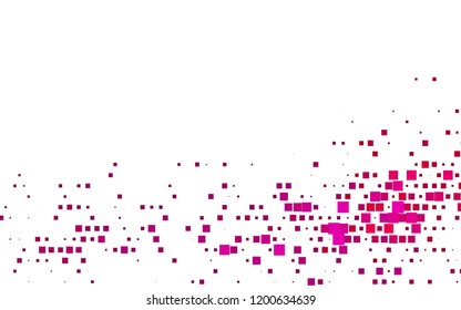 Light Purple, Pink vector backdrop with rectangles, squares. Beautiful illustration with rectangles and squares. Modern template for your landing page.