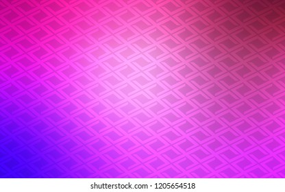 Light Purple, Pink vector backdrop with rectangles, squares. Decorative design in abstract style with rectangles. Pattern can be used for websites.