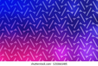 Light Purple, Pink vector backdrop with lines, triangles. Illustration with set of colorful triangles, lines. Template for wallpapers.