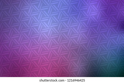 Light Purple, Pink vector backdrop with lines, triangles. Beautiful illustration with triangles in nature style. Pattern for commercials.