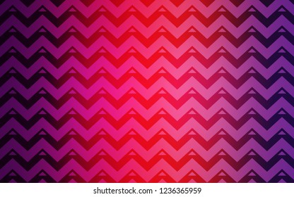Light Purple, Pink vector backdrop with lines, triangles. Glitter abstract illustration with triangular shapes. Pattern for booklets, leaflets