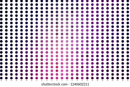 Light Purple, Pink vector backdrop with dots. Modern abstract illustration with colorful water drops. Design for posters, banners.