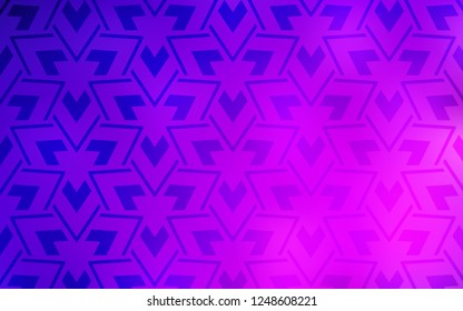 Light Purple, Pink vector backdrop with lines, triangles. Beautiful illustration with triangles in nature style. Template for wallpapers.