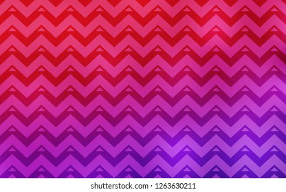 Light Purple, Pink vector backdrop with lines, triangles. Illustration with set of colorful triangles, lines. Smart design for your adverts.