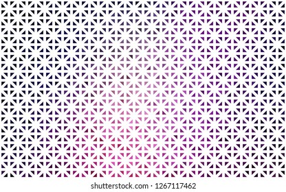 Light Purple, Pink vector backdrop with lines, triangles. Modern abstract illustration with colorful triangles. Template for wallpapers.
