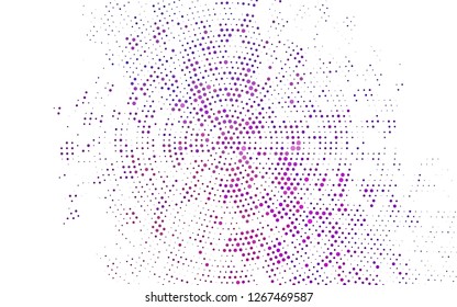 Light Purple, Pink vector backdrop with dots. Modern abstract illustration with colorful water drops. Pattern for beautiful websites.