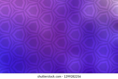 Light Purple, Pink vector backdrop with hexagons. Design in abstract style with hexagons. Design for website posters, banners.