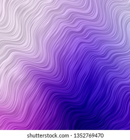 Light Purple, Pink vector backdrop with circular arc. Bright illustration with gradient circular arcs. Template for your UI design.