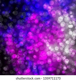 Light Purple, Pink vector backdrop with circles. Abstract colorful disks on simple gradient background. Pattern for websites, landing pages.