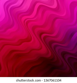 Light Purple, Pink vector backdrop with bent lines. Abstract illustration with bandy gradient lines. Pattern for websites, landing pages.