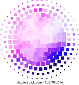Light Purple, Pink vector backdrop with rectangles. Rectangles with colorful gradient on abstract background. Template for cellphones.