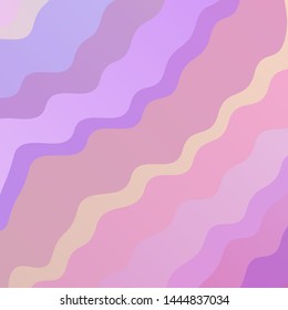 Light Purple, Pink vector backdrop with bent lines. Colorful illustration in circular style with lines. Pattern for ads, commercials.