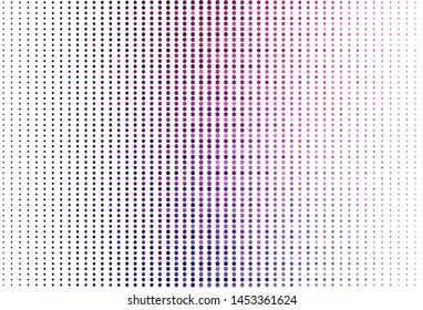 Light Purple, Pink vector backdrop with dots. Abstract illustration with colored bubbles in nature style. Pattern for ads, leaflets.